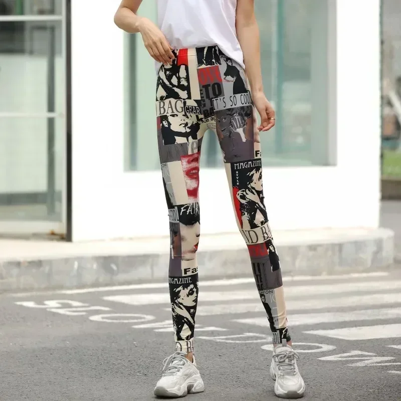 Jambières taille haute imprimées pour femmes, leggings sexy, décontractés et colorés, adaptés à la plupart des pantalons TANLeggins, mode