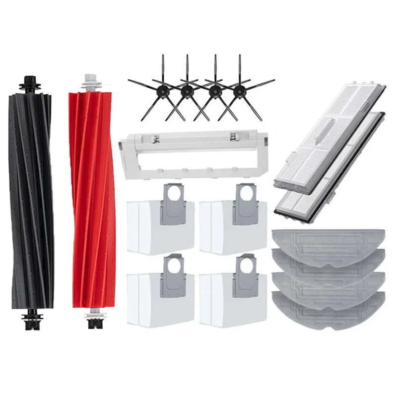 YCOC-Per Roborock S8 Pro Ultra Accessori Spazzola laterale principale Filtro Hepa Mop Choth Sacchetti per la polvere Aspirapolvere Pezzo di ricambio