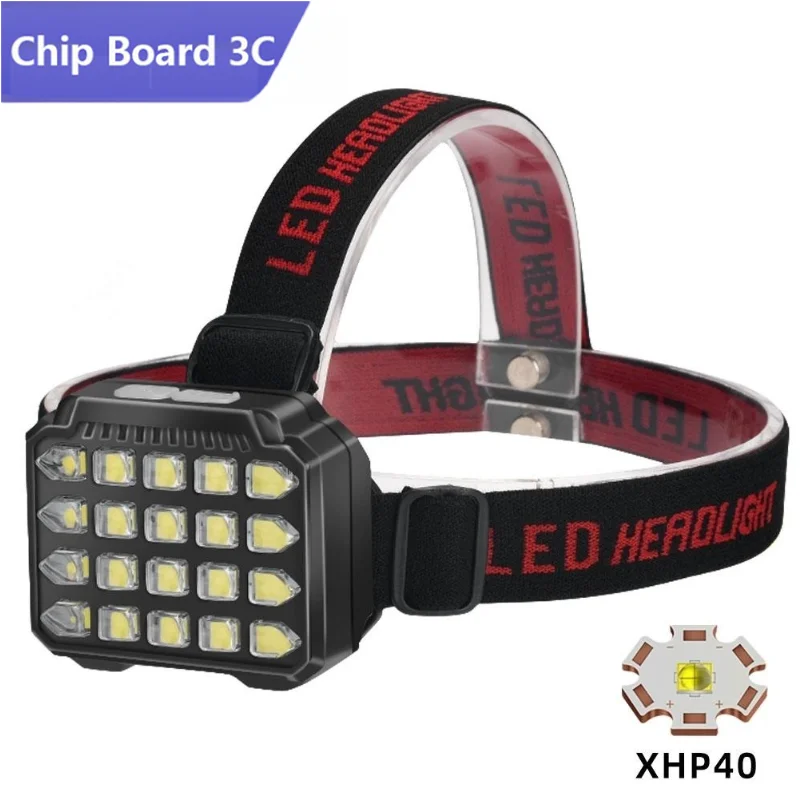 

Фонарь налобный с высокой мощностью 20 * XHP40