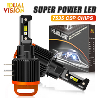 Dualvision H7 LED Wireless Car Lights Canbus Headlights  Bulbs Plug and play H15 Fog Light Driving Running Light7535 CSP 12V
