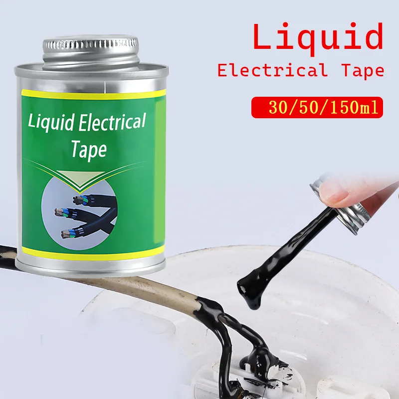 

30/50/150ml Liquid Electrical Tape Insulating Tape Repair Rubber Electrical Wire Cable Liquid Insulation Paste Sealant Fix Line