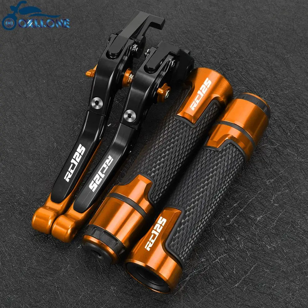 

FOR RC125 2011-2019 2020 2021 2022 2023 2024 Motorcycle Accessories Adjustable Clutch Brake Lever Handlebar Grips Ends Aluminum