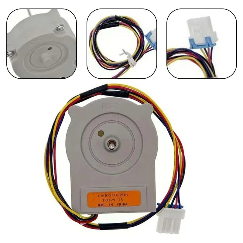 EAU63103205 Refrigerator Condenser Fan Motor Plastic Refrigerator Condenser Fan Motor 12*8*7cm Plastic Refrigerators Parts