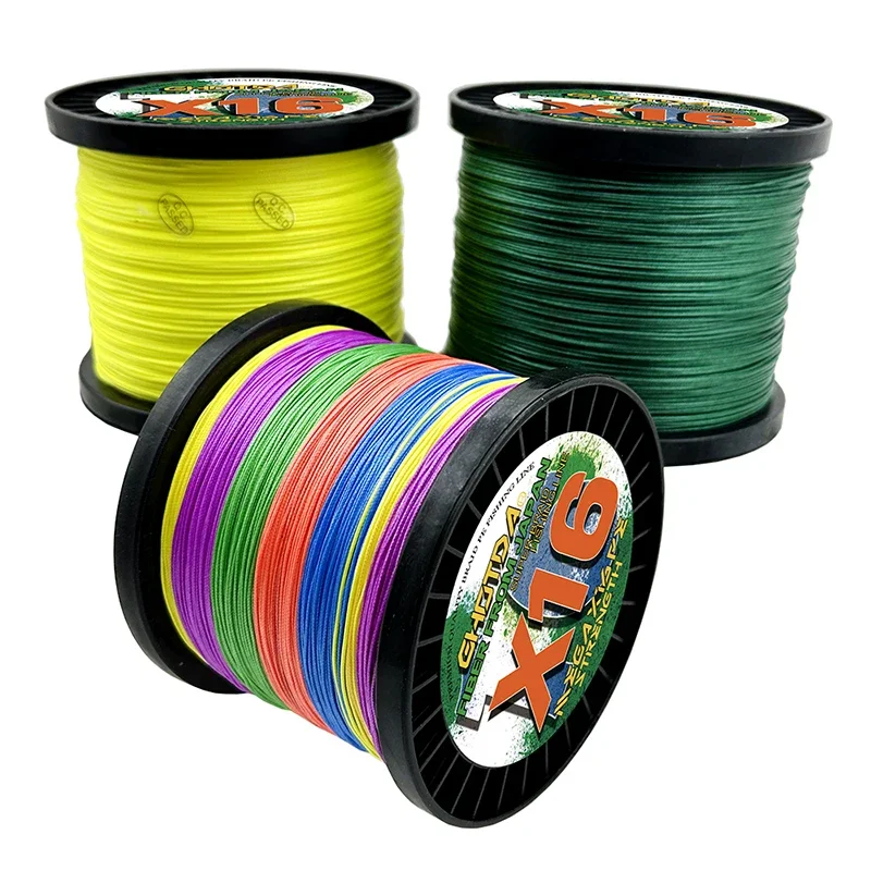 GHOTDA 16 Strands 500/300M Saltwater Braided Fishing Line Hollow Core Multifilament Wire Extreme Strong for Carp Bass 25-200lb