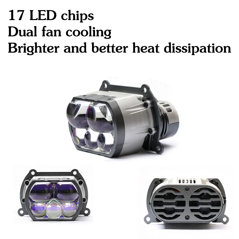 194W 3-inch five projection lens, easy to install LED car lights 6000K12v/24V, modified for motorcycle and truck LED headlights