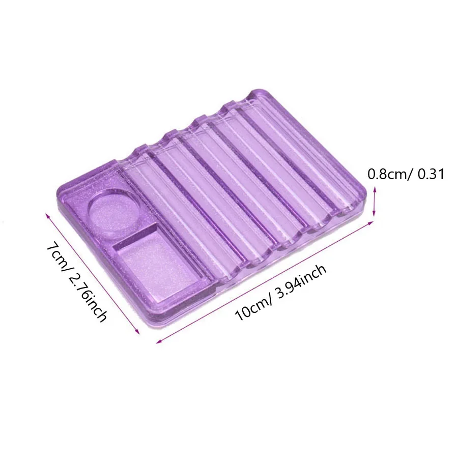 Multifunctionele nail art-penhouder van acryl, borstelstandaard met 5 compartimenten en kleurenpalet, organisatie- en displaytool