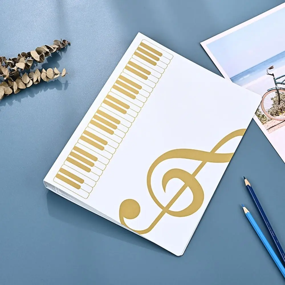 40 Pages A4 Multi-layer Music Score Folder Practice Piano Paper Sheets Document Storage Organizer