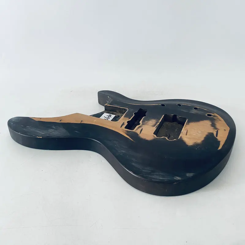 AB630 Active Electric Bass Unfinished Bass Guitar Body Right Hand with Damages Custom Orders for DIY Replacement