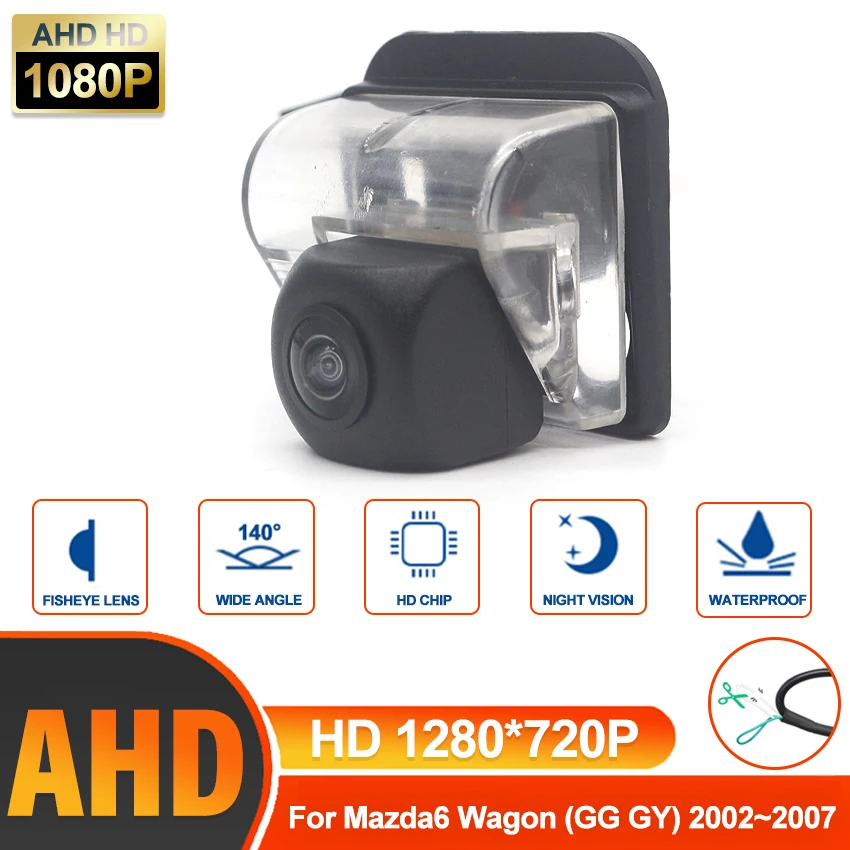

Камера заднего вида Камера заднего вида Автомобильная камера заднего вида HD AHD CCD Камера ночного видения Автомобильная камера для Mazda6 Wagon (GG GY) 2002 ~ 2007