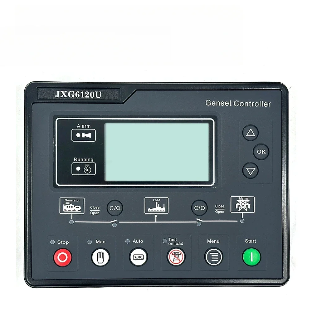 

6110U 6120U Контроллер дизельного генератора AMF Автоматический запуск и остановка Модуль управления Панель Детали генератора Замена Smartgen HGM6120N