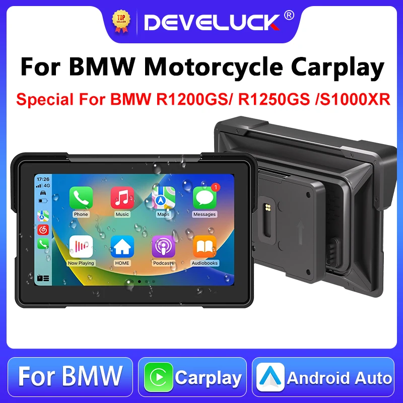 

7 inch For BMW Motorcycle Navigation GPS Wireless Carplay Android Auto Bluetooth For BMW R1200GS ADV/ R1250GS ADV/S1000XR