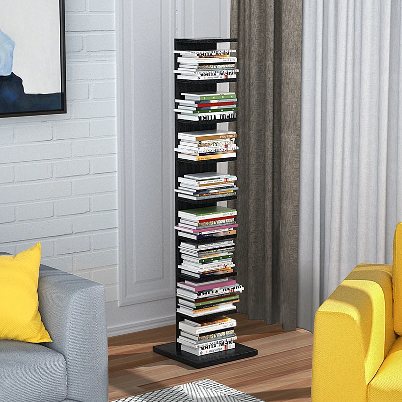 Invisible Bookshelf Metal Material Floor Type Living Room Book Storage Racks Structural Stability Modern Simple Storage Holders