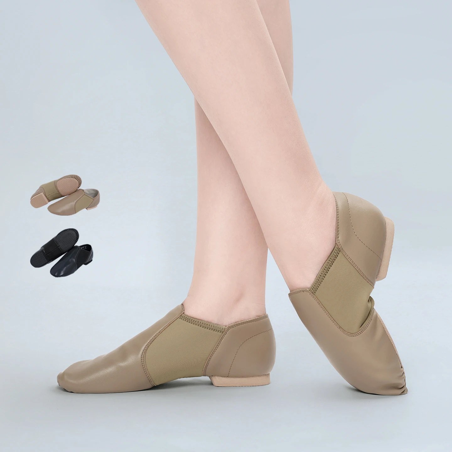 PU Leather Stretch Jazz Dance Shoes Women Antiskid Sole Jazz Shoes High Quality Dance Sneakers for Girls Adults