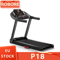 ROBORE P18 Folding Treadmill for Home 14KM/H with Heart Rate Sensor, 3.0HP Brushless Motor, 136kg Weight Capacity