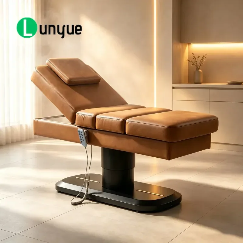 Adjustable Massage Table with Heating Function High Density Foam Surface Professional Portable Bed for Spa Therapy