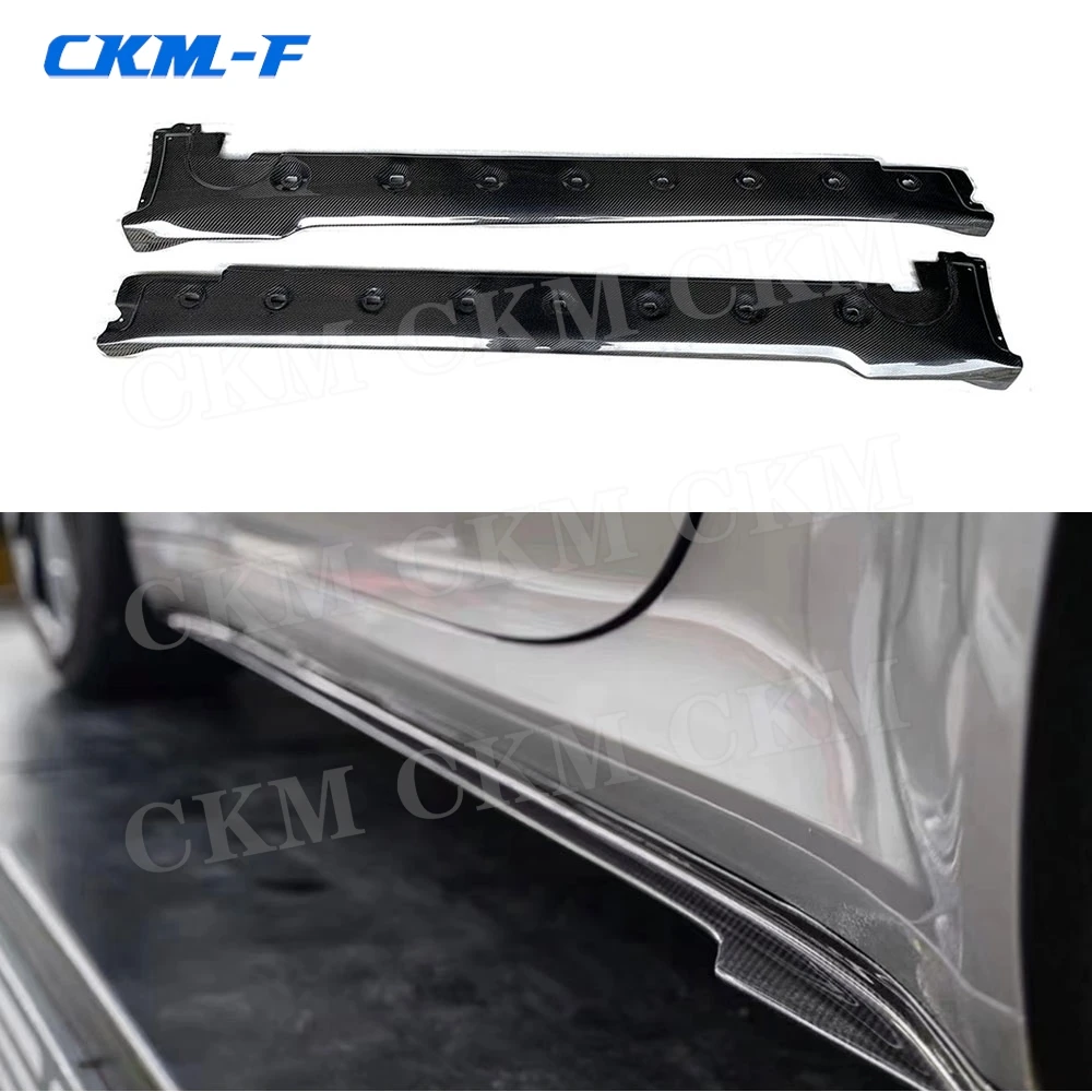 Carbon Fiber Side Skirts Rocker Panels Spolier Extension For Porsche 911 992 2022+ FRP Side Guard Car Accessories Body Kits