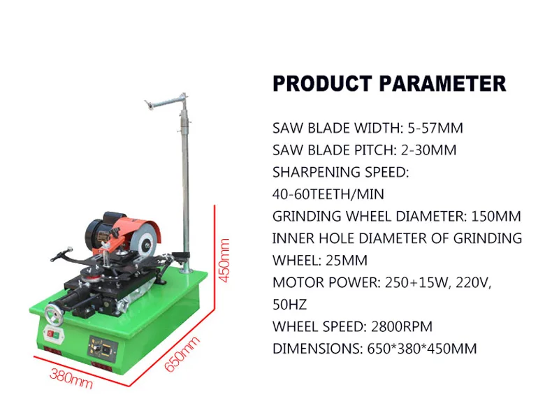 Export Version Of Woodworking Band Saw Blade Grinding Machine High Precision Speed Automatic Grinding Machine MF1107