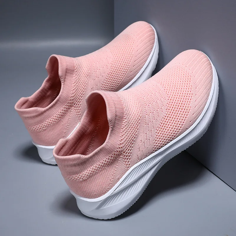 

Women Shoes Sock Sneakers Women Spring Summer Slip On Flat Running Shoes Plus Size Loafers Flats Walking Unisex Light shoes