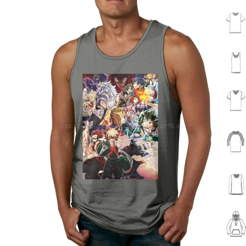 Tank Tops Vest Sleeveless Bakugou Katsuki Bakugo Manga Bnha Todoroki Boku No Hero Academia Shoto Todoroki Bakugo Katsuki Boku