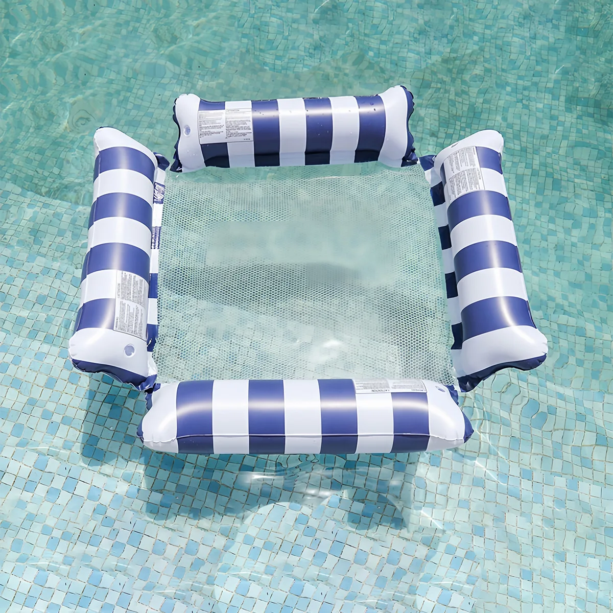 Inflatable Hammock Water Sofa 4-in-1 Floating Chair Lounger Drifter Pool Lake Party Raft Durable PVC Portable