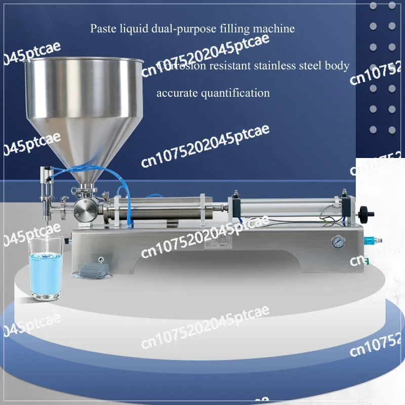 Automatic Honey Cream Filling Machine Pneumatic Viscous Liquid Chili Sauce Gel Peanut Butter with Conveyor Filler