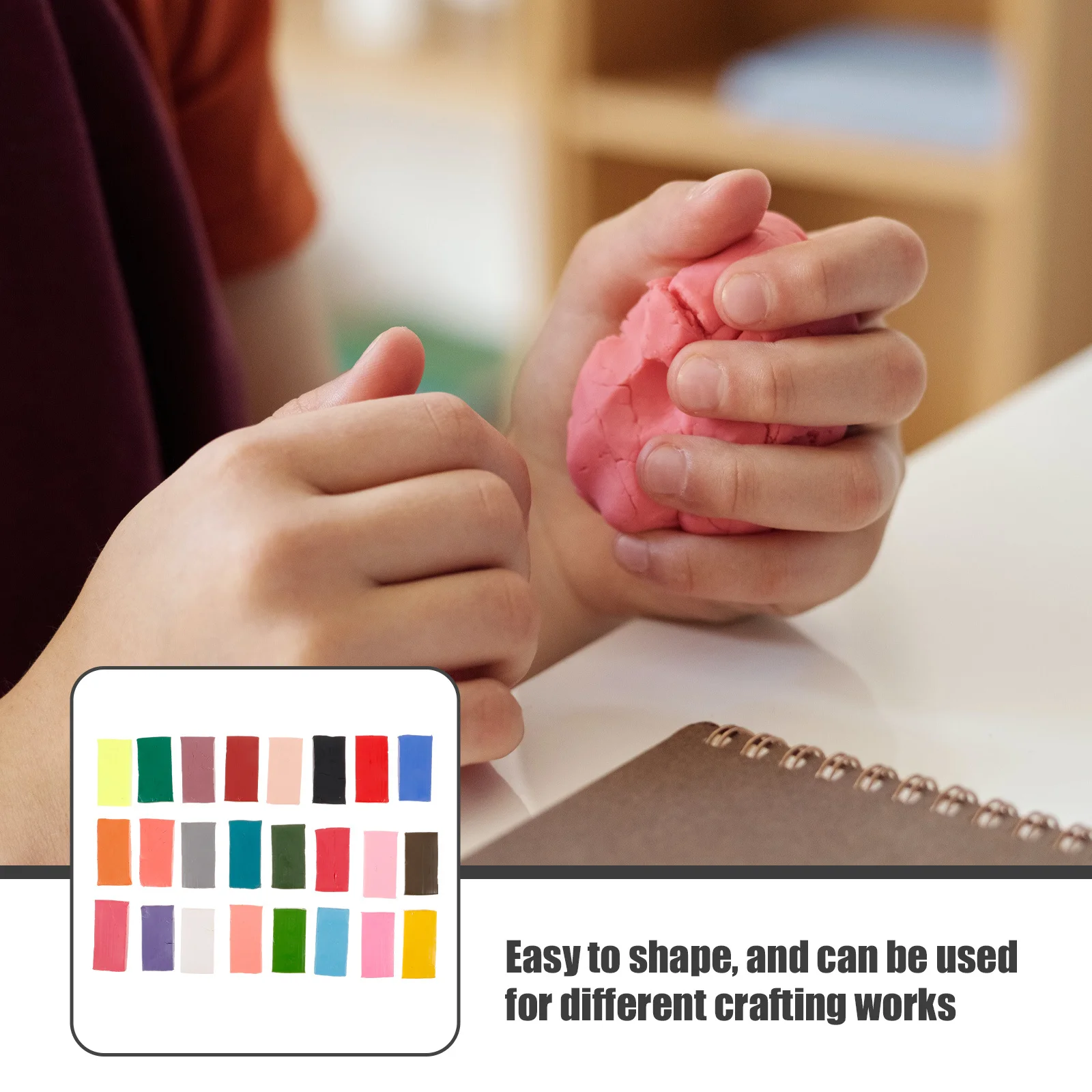 

1 set 1 Set Diy Kit For Teenager Bright Color Polymer Craft Set Modeling Clays For Oven Bake Light Clay Crafts Clay