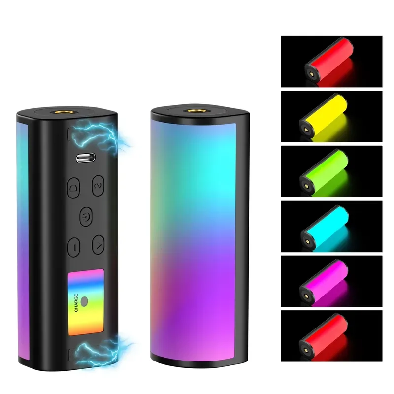 Portable LED Selfie Stick Light Waterproof Handheld Phone Photography Lamp Adjustable Color Temperature Video Recording Tool