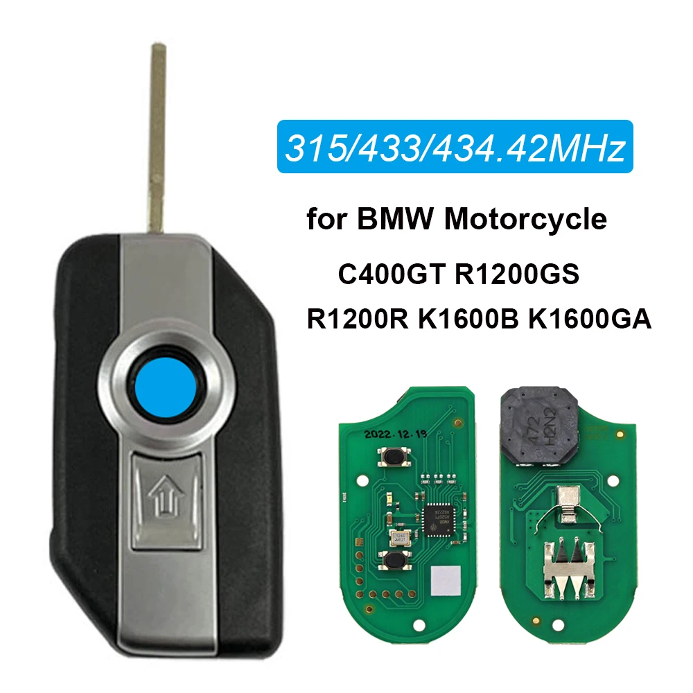 CN006104 Support 8A Smart Remote Key For BMW Motorcycle Key C400GT F750 F850 K1600 315/433/434.42MHz Type 4D 80 bit