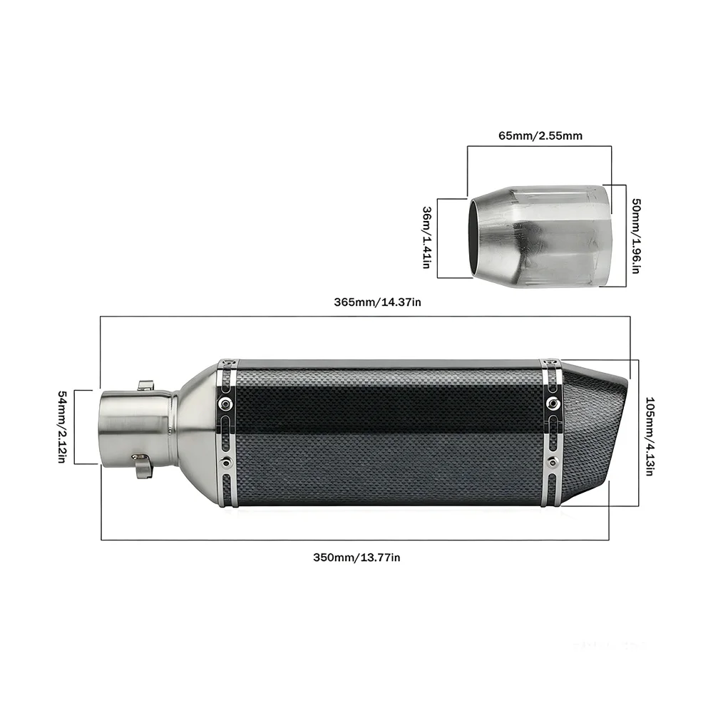 Für Yamaha R6 2006-2020 Komplettes Auspuffsystem Krümmer Mittelrohr Endrohr Schalldämpfer Auspuffrohre – Detail 2