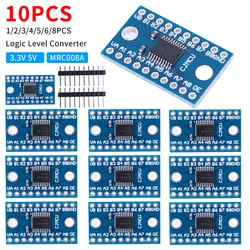 1-10PCS TXS0108E Logic Level Shifter Bi-Directional Module 3.3V 5V 8 Channel Voltage Level Translation Module for Raspberry Pi