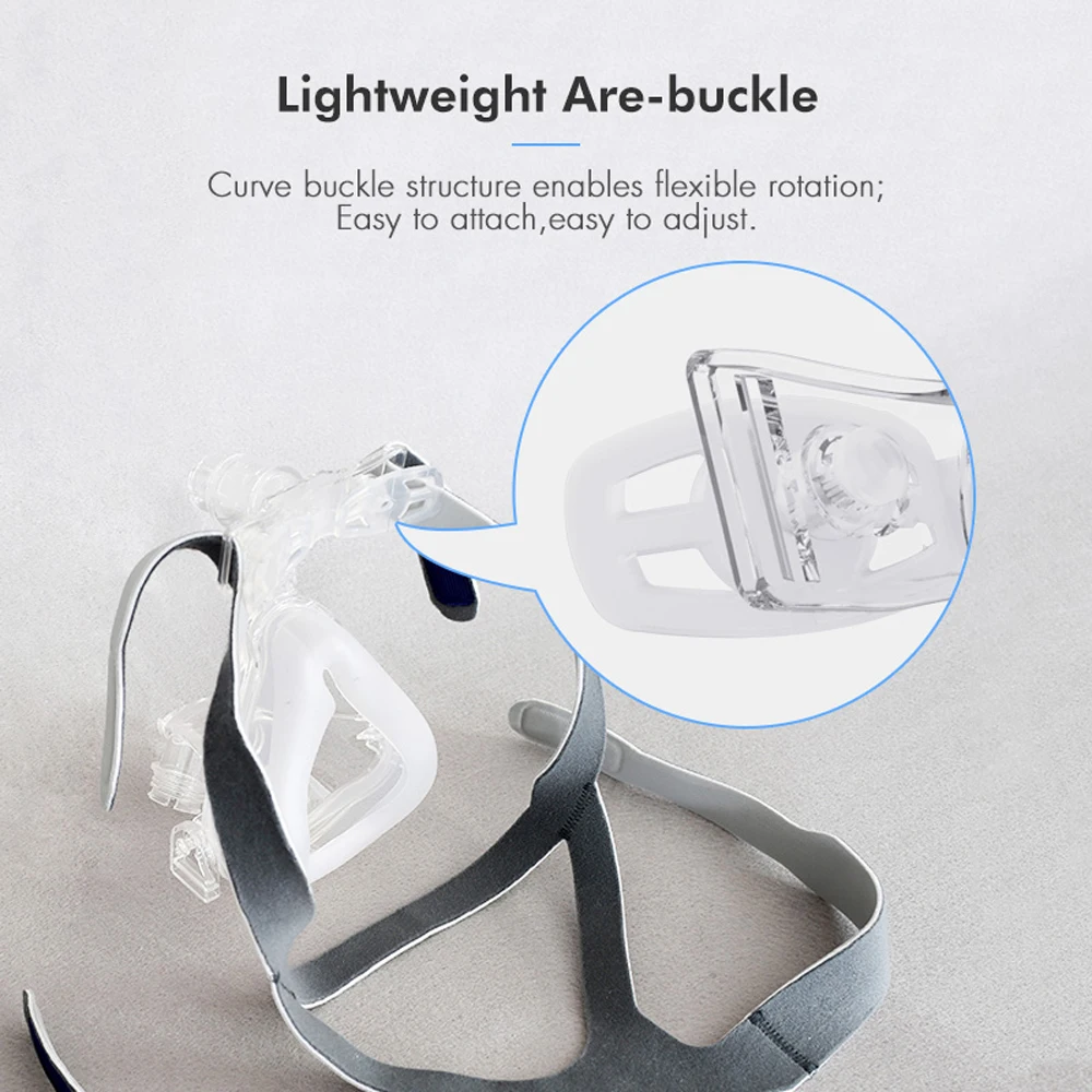 CPAP Nasal Mask nose Mask Máscara with headgear Compatible with ResMed& Philips & Fisher for CPAP Machine Sleep Apnea Anti snor