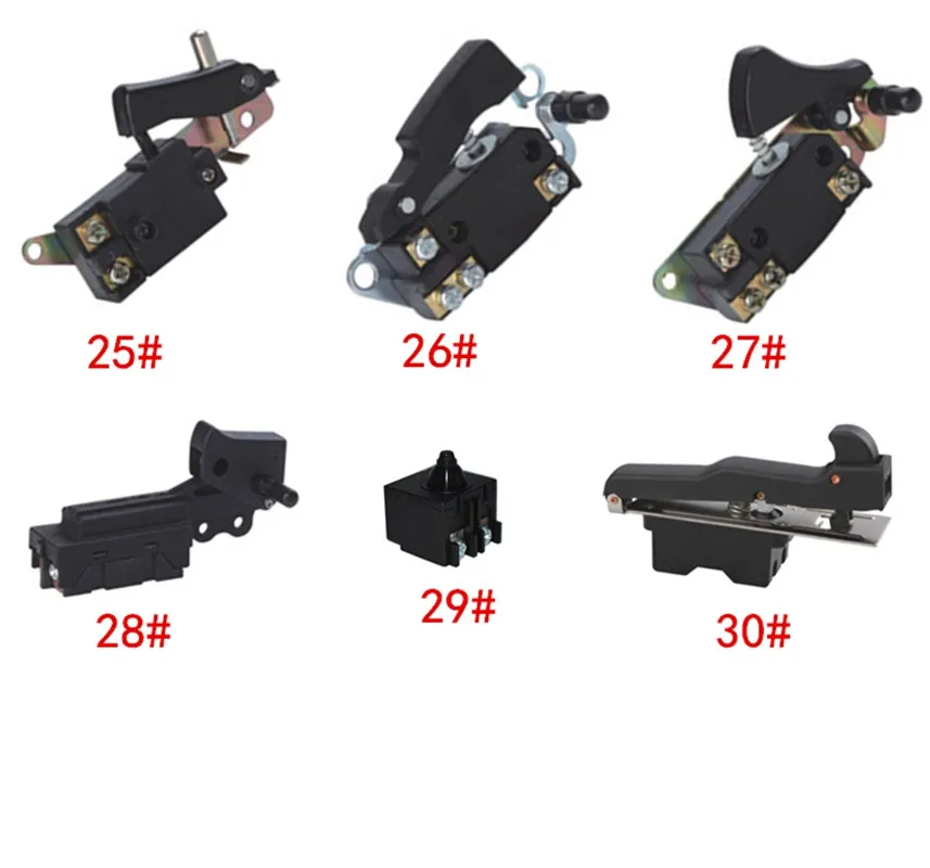 1PC strumento elettrico interruttore grilletto controllo velocità pulsante grilletto per smerigliatrice angolare martello elettrico trapano interruttore velocità blocco/sblocco