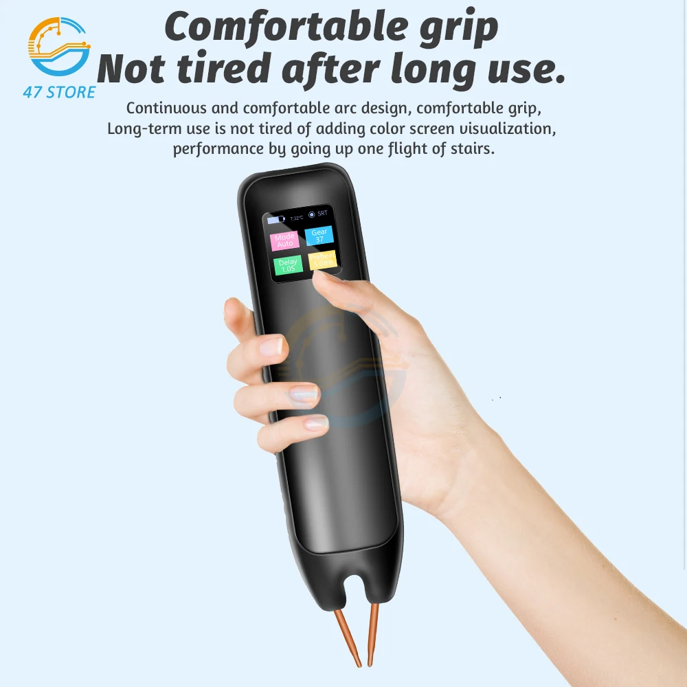99 Gears Spot Welder Adjustable Portable Handheld Digital Display Mini Spot Welding Machine Automatic Trigger for 18650 Battery