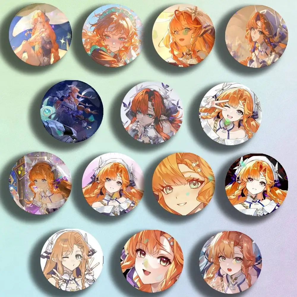 

Open world Game Wuthering Waves Sigrika Badge Stage Brooches onBackpack Clothes Round Enamel Pins for Jewelry Gift Bag Accessory