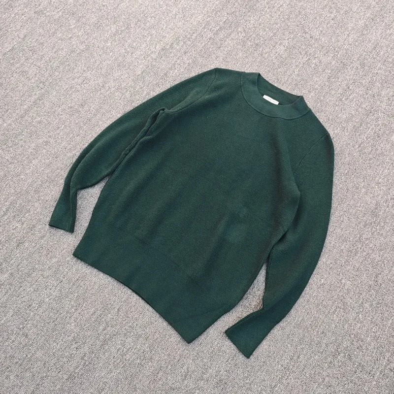 

Thi Warm Long Sve Knitted Sweater f High Collar Base Layer Autumn Winter Large Size Women Straight Fit Versatile Knit...