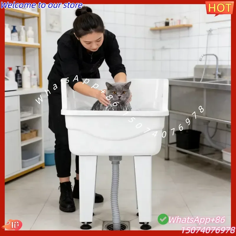 

2026 USMILEPET Acrylic Pet Bathtub Small Size Washing Station for Small Pets