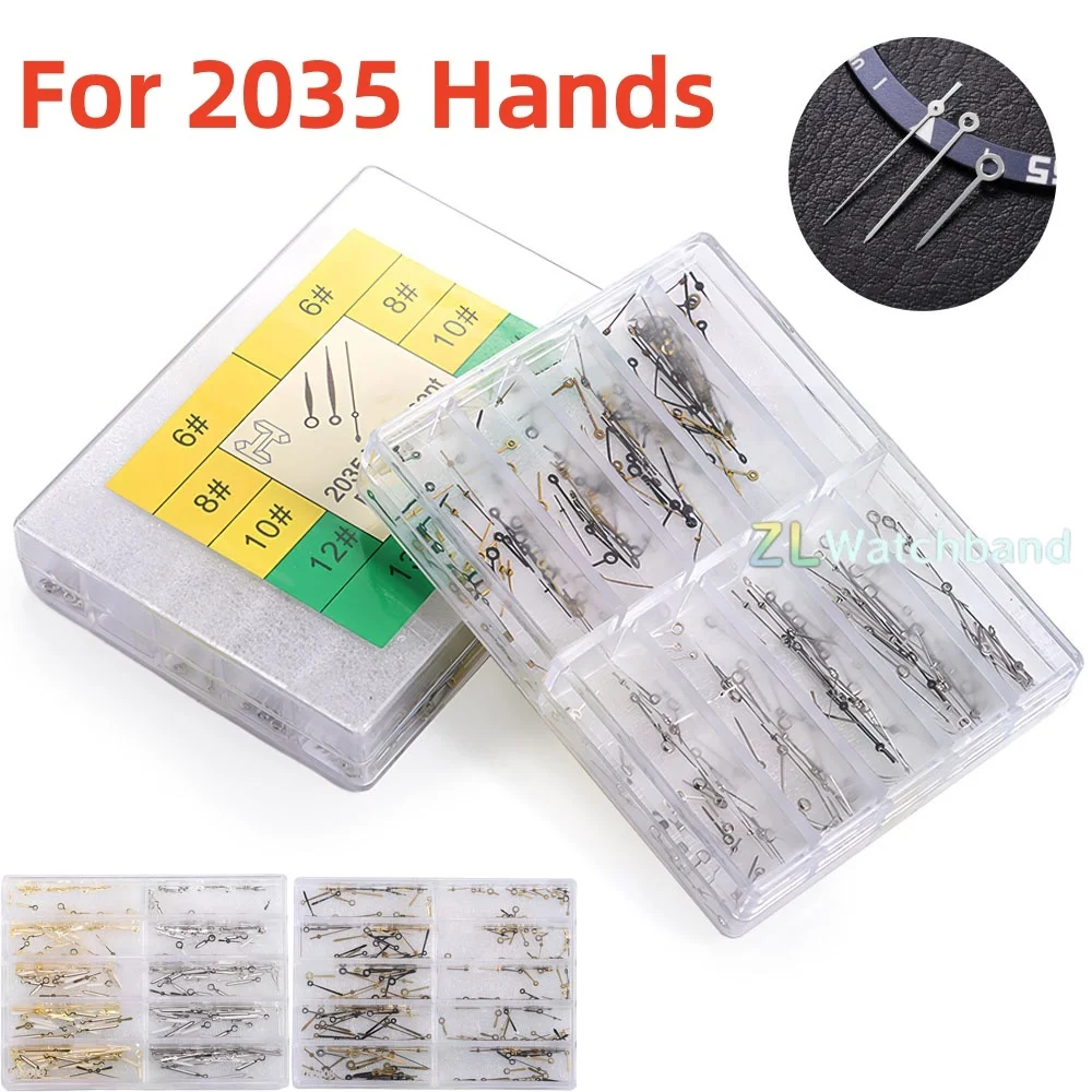 Luminous Watch Hands For 2035 Movement Silver Gold Black Watches Pointers Hour, Minute And Second And Hands Repair Accessories