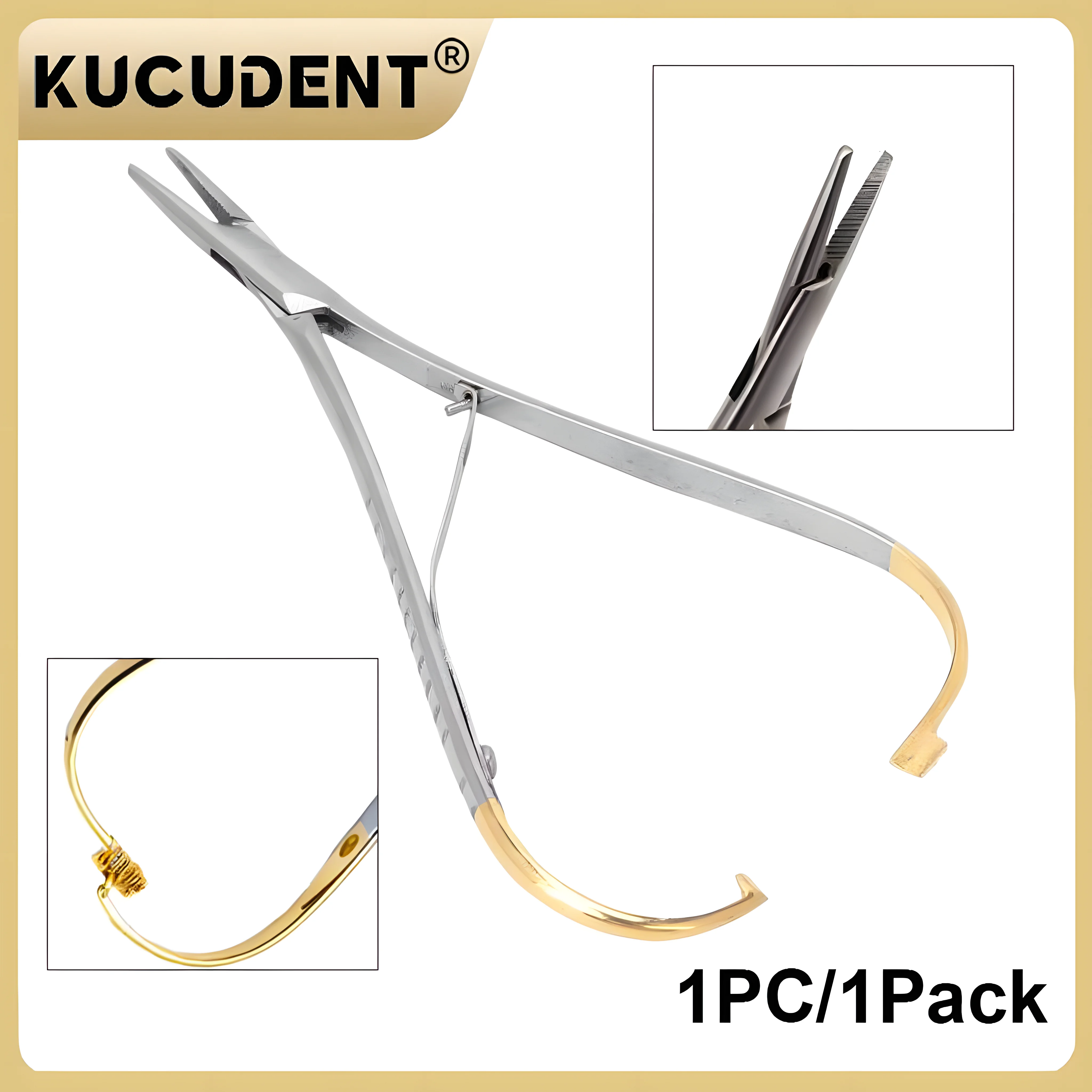 

1PC Dental Needle Holder Tweezers Orthodontic Instrument Stainless Steel Ligature Separator Placer Pliers Dentistry Lab Tools