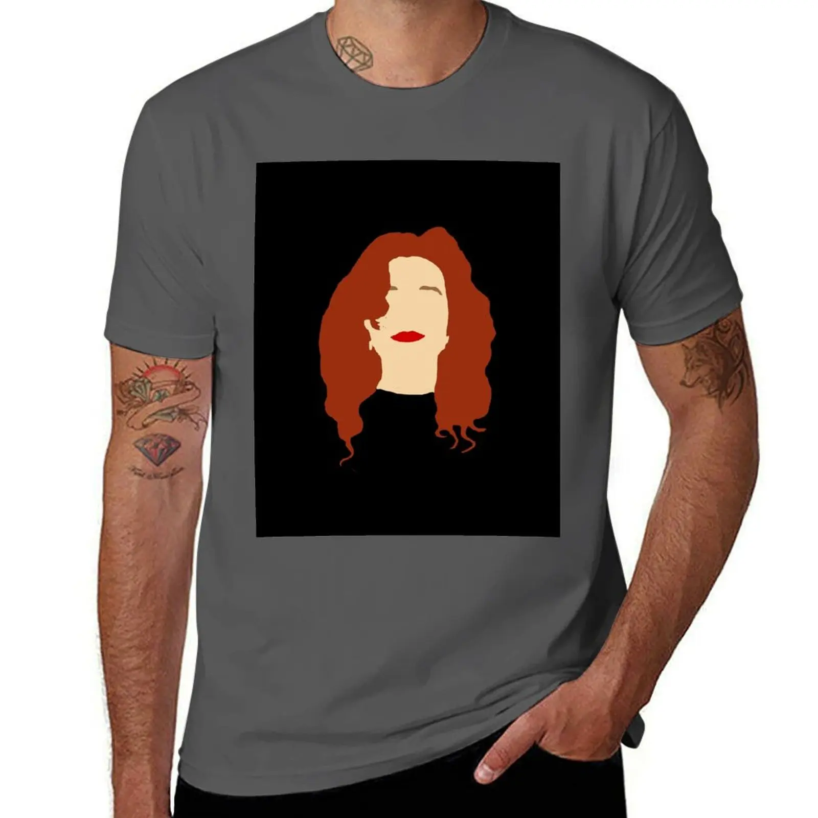 

Tori Amos Color Drawing 01 T-Shirt printed t shirts for man funny t shirts dark humor t shirts for man graphic vintage T-Shirt
