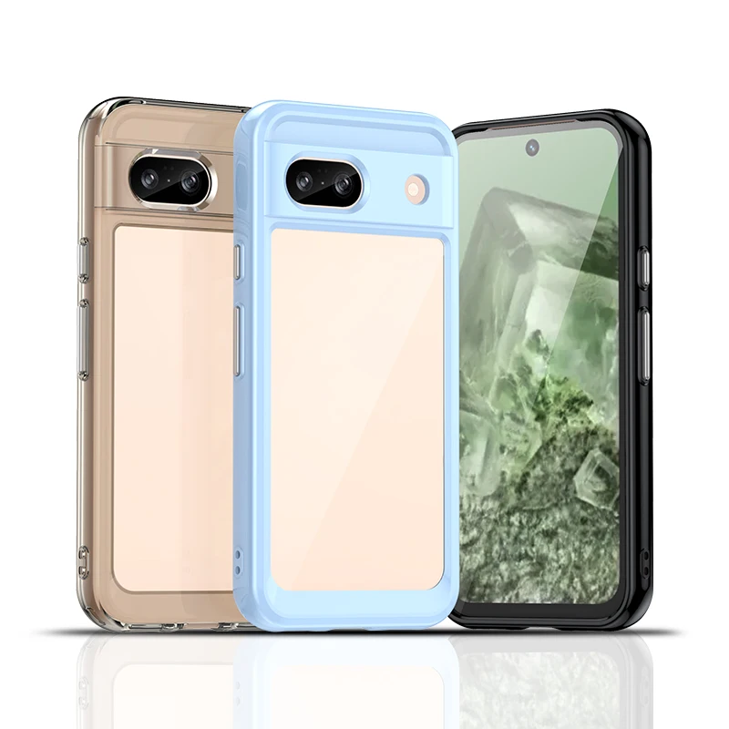 

For Google Pixel 8A Clear Case Google Pixel 8A 7A 6A 8 7 Pro Cover Coque Funda Hard Translucent Shockproof Phone Bumper Pixel 8A