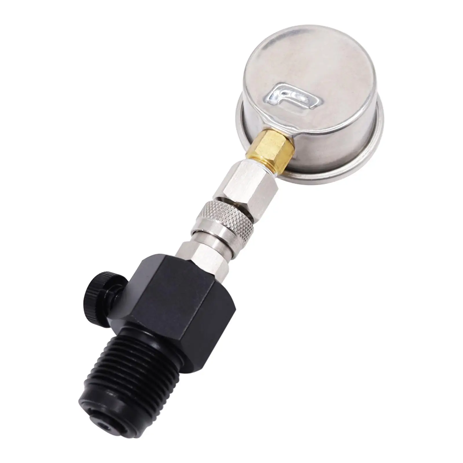 Picture 4: Durable Stainless Steel Pressure Gauge for DIN Tank Scuba Tool with Release Valve for Diving BCD