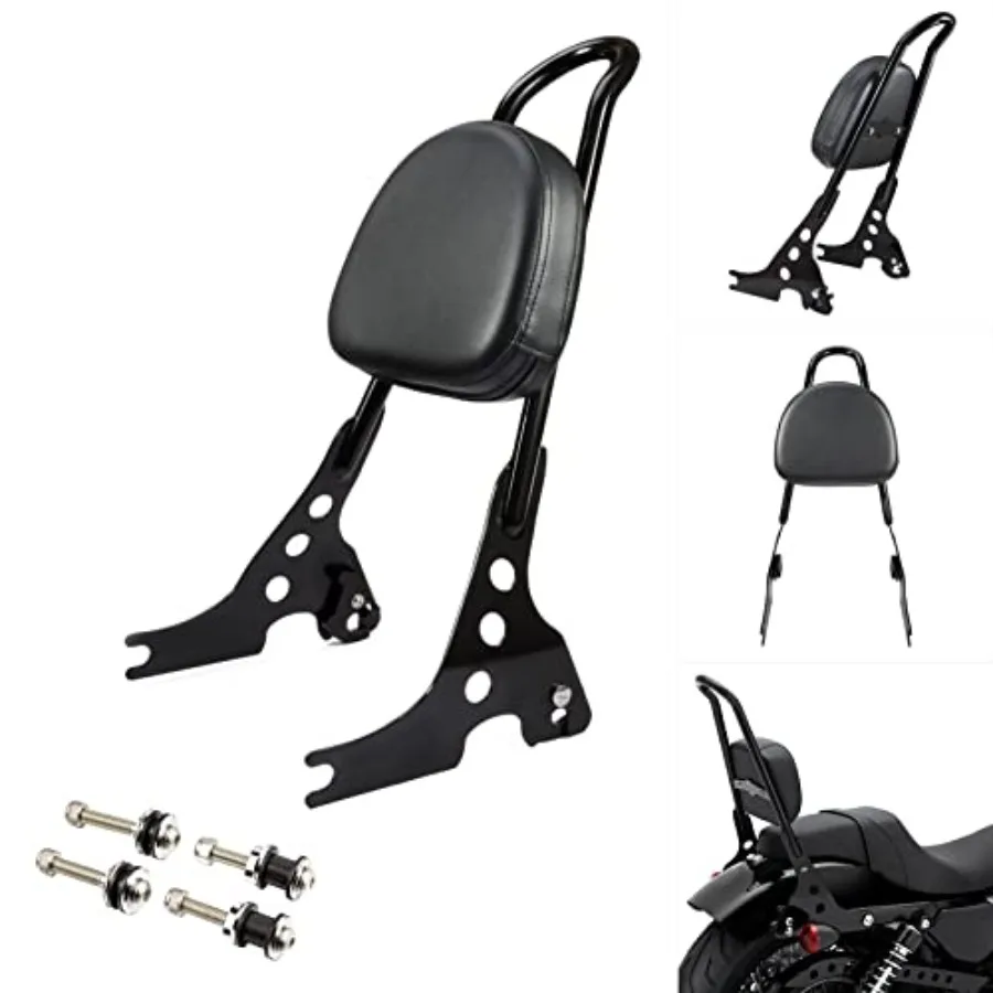 

Detachable Passenger Backrest Pad for Harley Davidson Sportster XL1200 XL883 SuperLow Iron 883 1200 48 Black 2004-2024 Motorcyc