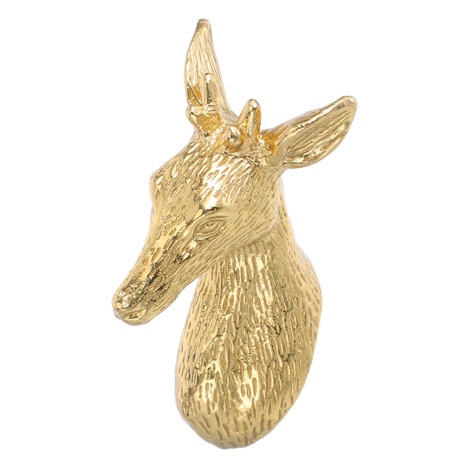

Brass Deer Head Handle Decor niture Door Pull Handles Chinese Style Copper Cabinet Hardware