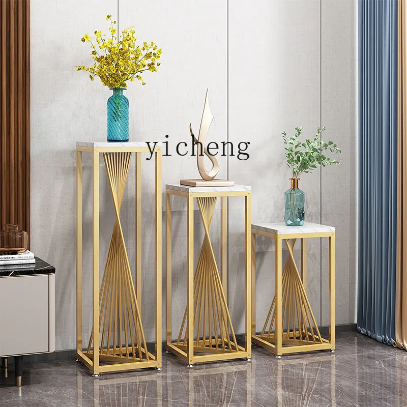 

ZYA Iron Art Living Room Simple Modern Light Luxury Storage Rack Indoor Balcony Ornament Decorative Rack