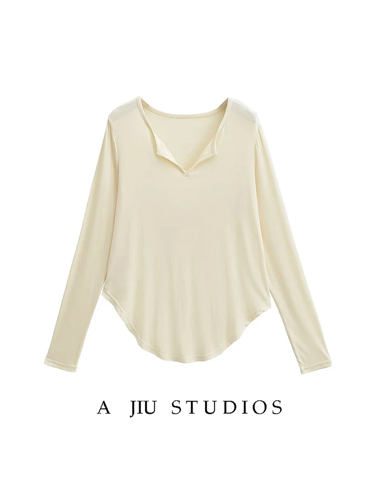 

Свободная тонкая футболка V-Ne для джазовых танцев, женская весна-лето, новая маска для лица Sle, накидка, крутая длинная све, обычная длина