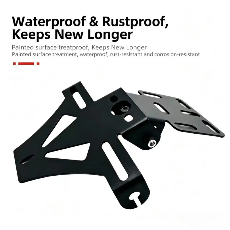 Universal Adjustable License Plate Holder for Motorcycles and Electric Bikes, Compatible with Various Model Upgrade Brackets