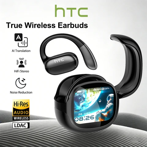 HTC Bluetooth Headset Surround Sound Hi-Fi Stereo Comfort Fit…