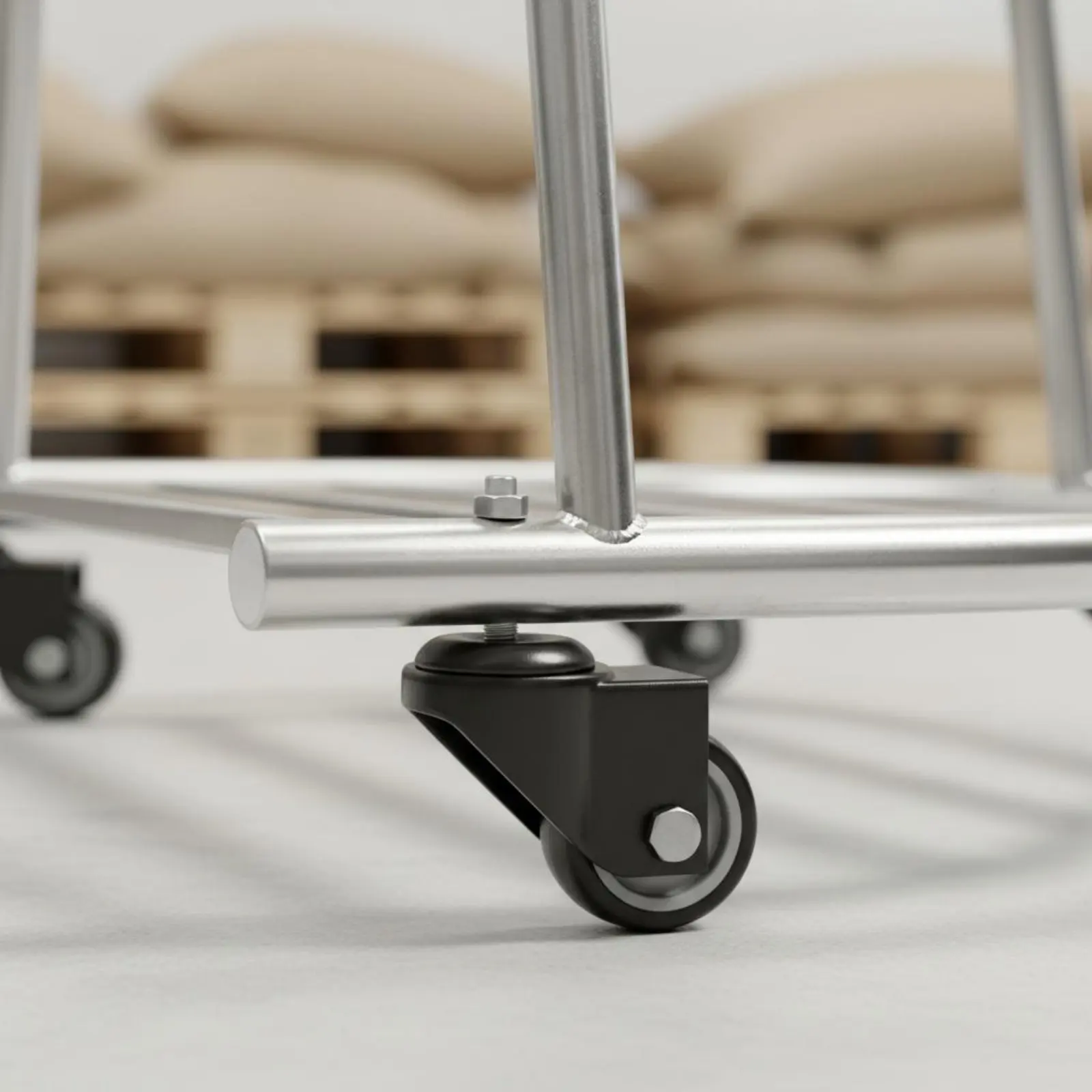 

Grain Bag Filling Frame Labor-Saving Bag Support Tool Mobile Bag Holder Stand Weighty-Duty Agricultural Equipment Sturdy