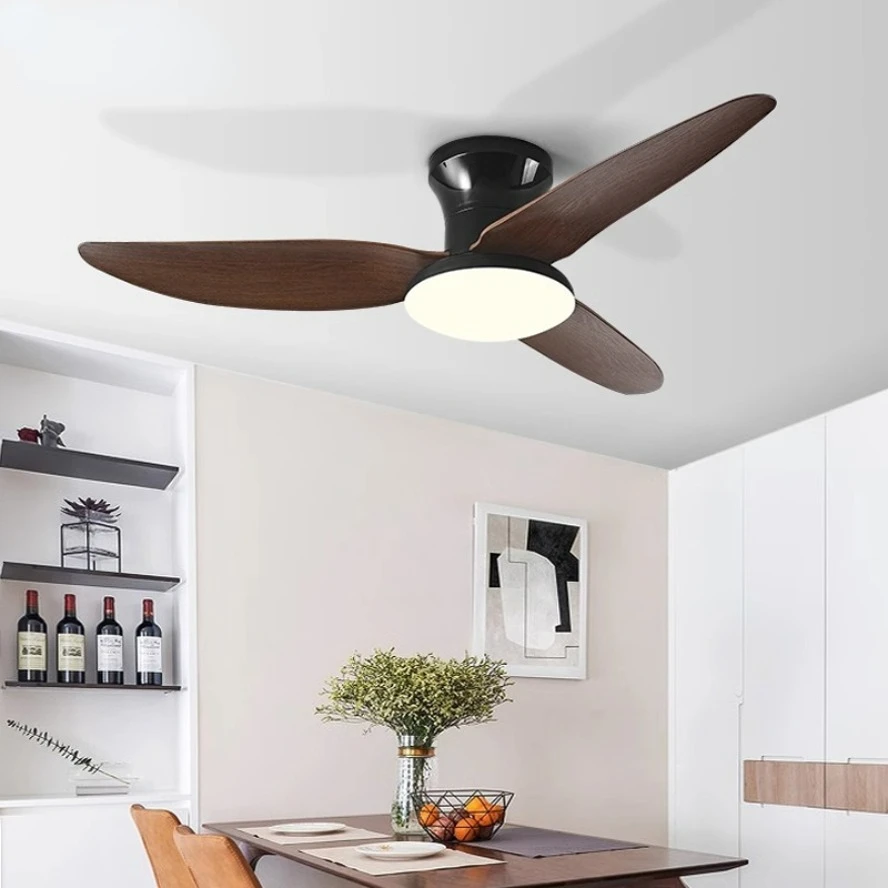 Kreative LED-Deckenventilatorleuchte, modern, minimalistisch, 40 Zoll, AC110 V, 220 V, für dekorative Beleuchtung mit niedrigem Dezibel und starkem Wind