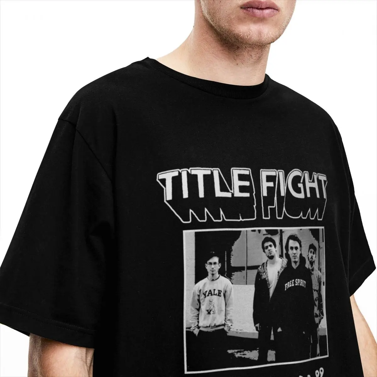 TITLE FIGHT BAND Music T Shirt Accessories Men Women Pure Cotton Funny Floral Green Tees Short Sleeve Clothing New Arrival